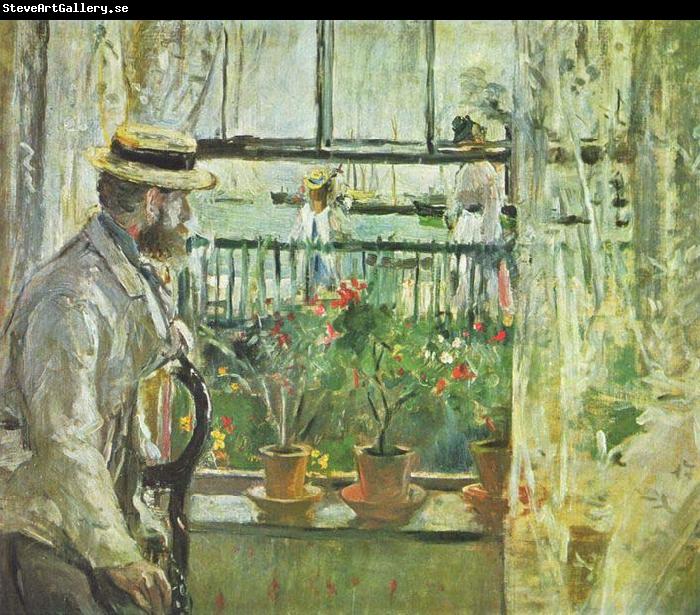 Berthe Morisot Eugene Manet on the Isle of Wight